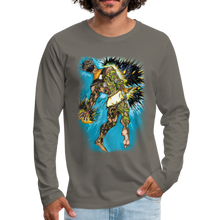 Load image into Gallery viewer, Men's "The Tattoo Man" Premium Long Sleeve T-Shirt - asphalt gray