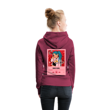 Load image into Gallery viewer, Women’s "Bad Girl" Premium Hoodie - burgundy