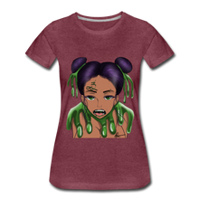 Load image into Gallery viewer, Women’s "Slime Girl" Premium T-Shirt - heather burgundy