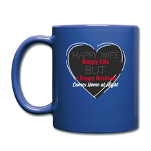 Load image into Gallery viewer, "Happy Life" Full Color Mug - royal blue