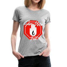 Load image into Gallery viewer, Women’s "6ft" Premium T-Shirt - heather gray
