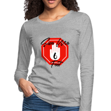 Load image into Gallery viewer, Women's "6 ft" Premium Long Sleeve T-Shirt - heather gray