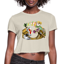 Load image into Gallery viewer, Women's "Sk8" Cropped T-Shirt - dust