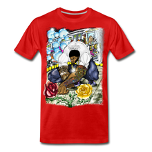 Load image into Gallery viewer, "Concrete Roses" Men's Premium T-Shirt - red