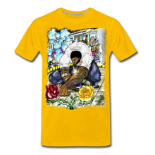 Load image into Gallery viewer, "Concrete Roses" Men's Premium T-Shirt - sun yellow