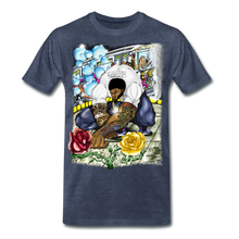 Load image into Gallery viewer, "Concrete Roses" Men's Premium T-Shirt - heather blue