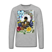 Load image into Gallery viewer, Men's "Concrete Roses" Premium Long Sleeve T-Shirt - heather gray