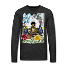 Load image into Gallery viewer, Men's "Concrete Roses" Premium Long Sleeve T-Shirt - charcoal gray