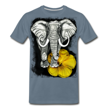 Load image into Gallery viewer, “Beauty & The Bull” Men's Premium T-Shirt - steel blue