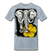 Load image into Gallery viewer, “Beauty & The Bull” Men's Premium T-Shirt - heather ice blue