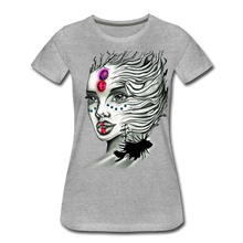 Load image into Gallery viewer, Women’s "Coral Girl" Premium T-Shirt - heather gray
