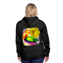 Load image into Gallery viewer, “Pretty Bird” Women’s Premium Hoodie - charcoal grey