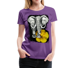 Load image into Gallery viewer, “Beauty and the Bull” Women’s Premium T-Shirt - purple