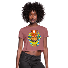 Load image into Gallery viewer, “Queen’s Headdress” Women's Cropped T-Shirt - mauve
