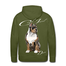 Load image into Gallery viewer, “Pressure Creates” Men’s Premium Hoodie - olive green