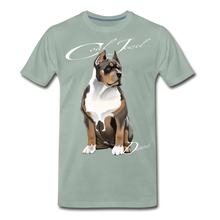 Load image into Gallery viewer, “Pressure Creates” Men's Premium T-Shirt - steel green