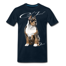 Load image into Gallery viewer, “Pressure Creates” Men's Premium T-Shirt - deep navy