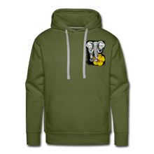 Load image into Gallery viewer, “Beauty & The Bull” Men’s Premium Hoodie - olive green