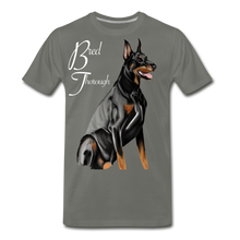 Load image into Gallery viewer, Bred Thorough Men's Premium T-Shirt - asphalt gray
