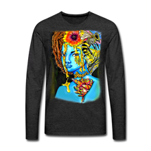 Load image into Gallery viewer, Men's "Blue Honey" Premium Long Sleeve T-Shirt - charcoal grey