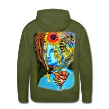 Load image into Gallery viewer, Men’s "Blue Honey" Premium Hoodie - olive green