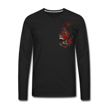Load image into Gallery viewer, 'Dancing Crane' Men's Premium Long Sleeve T-Shirt - black