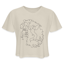 Load image into Gallery viewer, Women's "Curly Girl" Cropped T-Shirt - dust