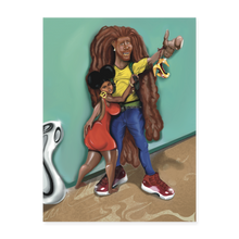 Load image into Gallery viewer, “Bonnie & Slide” 18x24 - white