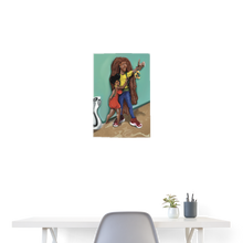 Load image into Gallery viewer, “Bonnie & Slide” 18x24 - white