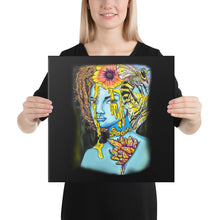 Load image into Gallery viewer, "Blue Honey" on Canvas
