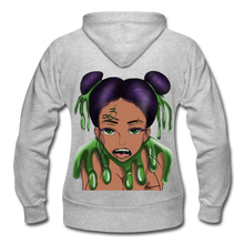 Load image into Gallery viewer, Gildan Heavy Blend Women's Zip Hoodie - heather gray
