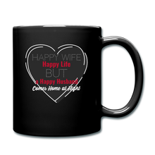 Load image into Gallery viewer, "Happy Life" Full Color Mug - black
