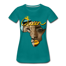 Load image into Gallery viewer, Women’s "Queen" Premium T-Shirt - teal
