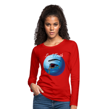 Load image into Gallery viewer, "Seek Truth" Women's Premium Long Sleeve T-Shirt - red
