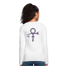 Load image into Gallery viewer, Women's "Prince" Premium Long Sleeve T-Shirt - white

