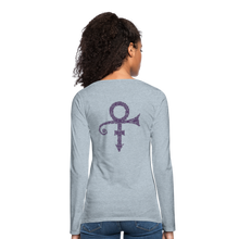 Load image into Gallery viewer, Women's "Prince" Premium Long Sleeve T-Shirt - heather ice blue
