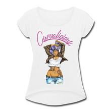 Load image into Gallery viewer, Women's Roll Cuff T-Shirt - white
