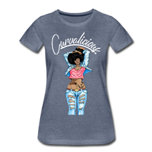 Load image into Gallery viewer, Women’s "Curvalicious" Premium T-Shirt - heather blue
