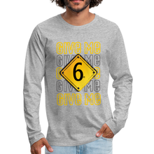 Load image into Gallery viewer, Men's "6 ft" Premium Long Sleeve T-Shirt - heather gray
