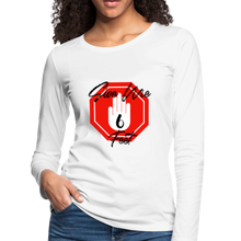 Load image into Gallery viewer, Women's "6 ft" Premium Long Sleeve T-Shirt - white
