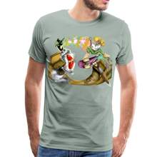 Load image into Gallery viewer, Men's "Sk8" Premium T-Shirt - steel green
