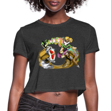 Load image into Gallery viewer, Women's "Sk8" Cropped T-Shirt - deep heather
