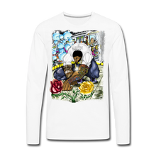Load image into Gallery viewer, Men's "Concrete Roses" Premium Long Sleeve T-Shirt - white
