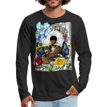 Load image into Gallery viewer, Men's "Concrete Roses" Premium Long Sleeve T-Shirt - black
