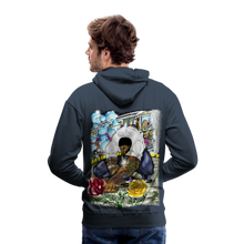 Load image into Gallery viewer, Men’s "Concrete Roses' Premium Hoodie - navy
