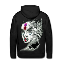 Load image into Gallery viewer, "Coral Girl" Men’s Premium Hoodie - black
