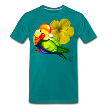 Load image into Gallery viewer, Pretty Bird Men's Premium T-Shirt - teal
