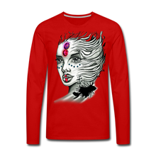 Load image into Gallery viewer, Men's "Coral Girl" Premium Long Sleeve T-Shirt - red
