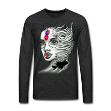 Load image into Gallery viewer, Men's "Coral Girl" Premium Long Sleeve T-Shirt - charcoal gray
