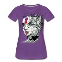 Load image into Gallery viewer, Women’s "Coral Girl" Premium T-Shirt - purple
